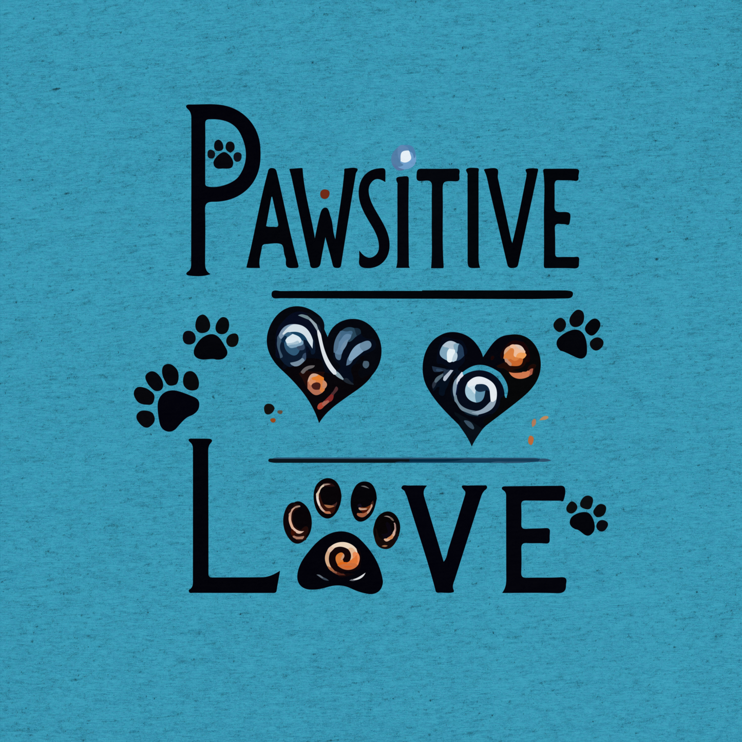 Pawsitive Love -Tri-Blend Tee