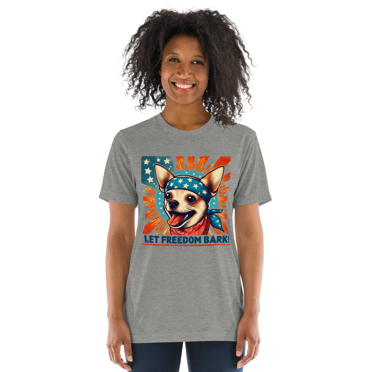 Freedom Chihuahua -Tri-Blend Tee