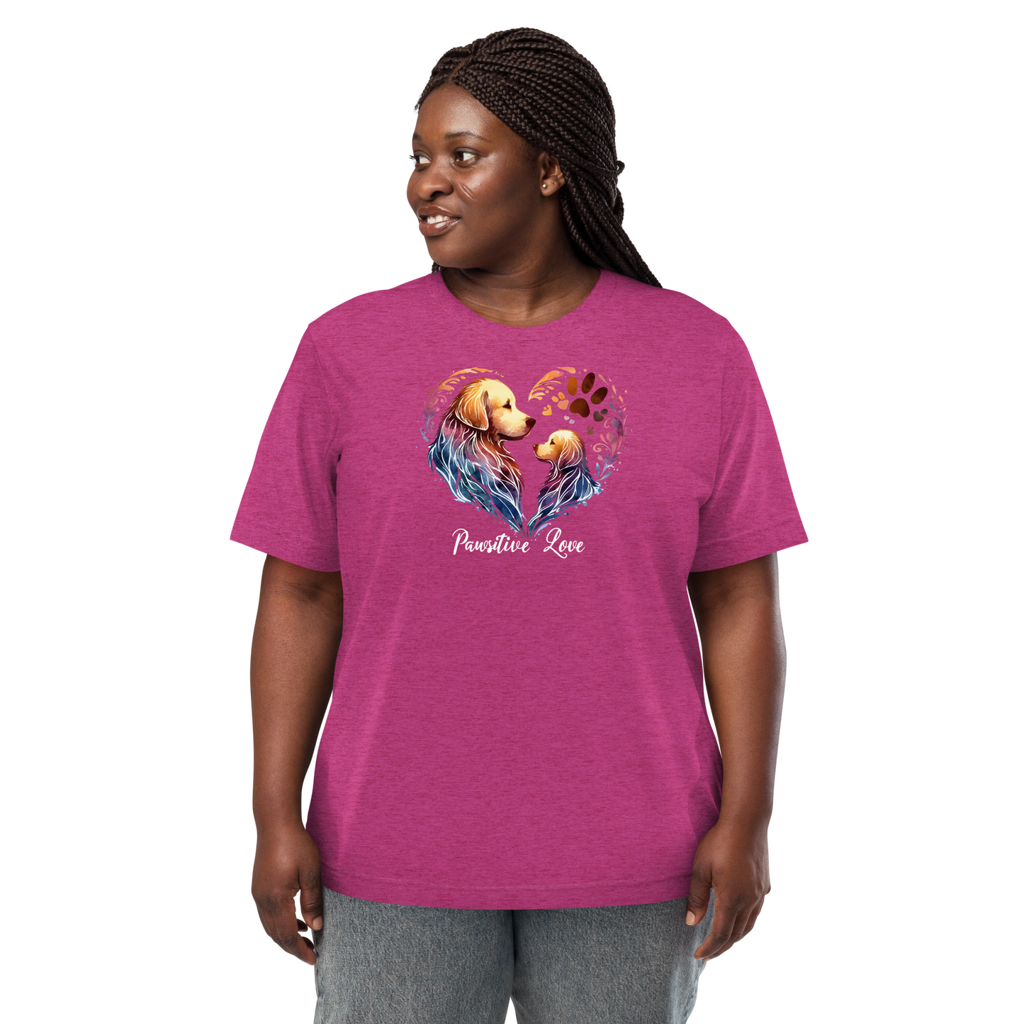 Golden Bond - Pawsitive Love - Tri-Blend Tee