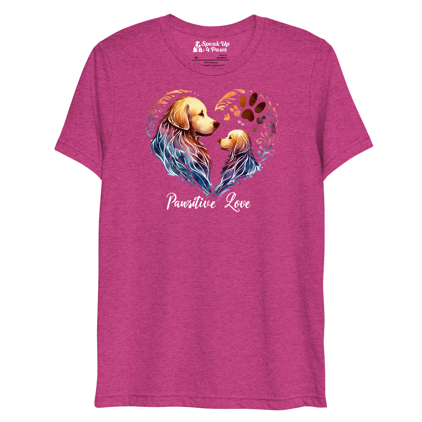 Golden Bond - Pawsitive Love - Tri-Blend Tee