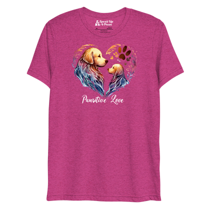 Golden Bond - Pawsitive Love - Tri-Blend Tee