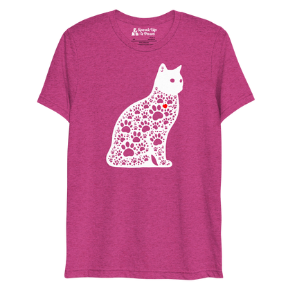 Paws in Harmony - Cat - Tri-Blend Tee