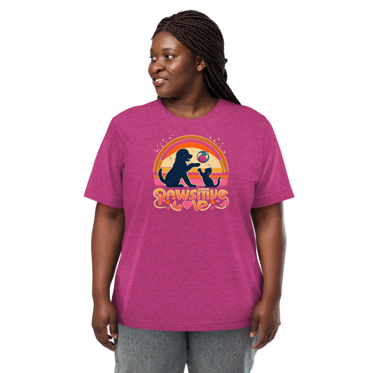 Rainbow Rendezvous - Pawsitive Love - Tri-Blend Tee