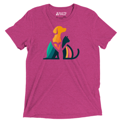 Unity Paws - Dog and Cat - Tri-Blend Tee