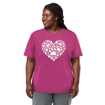 Paws of Compassion - Heart - Tri-Blend Tee