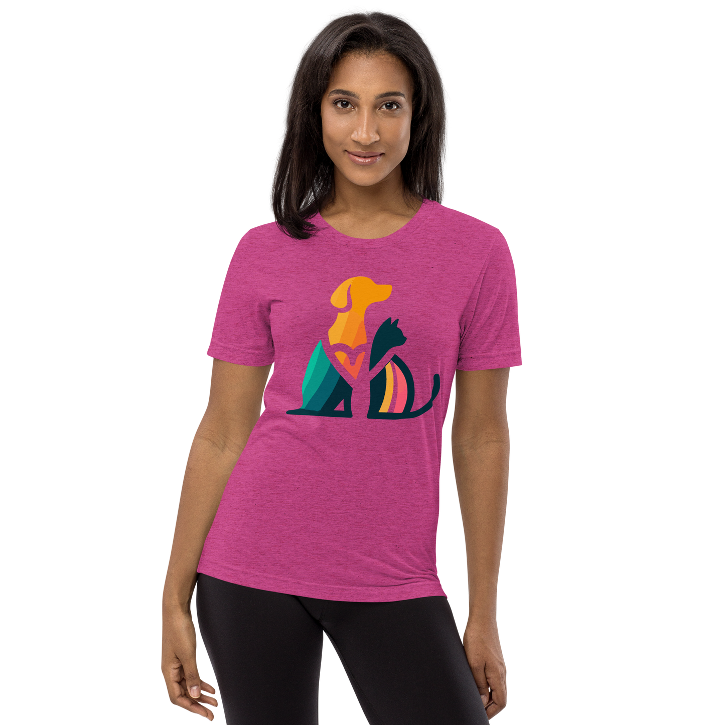 Unity Paws - Dog and Cat - Tri-Blend Tee