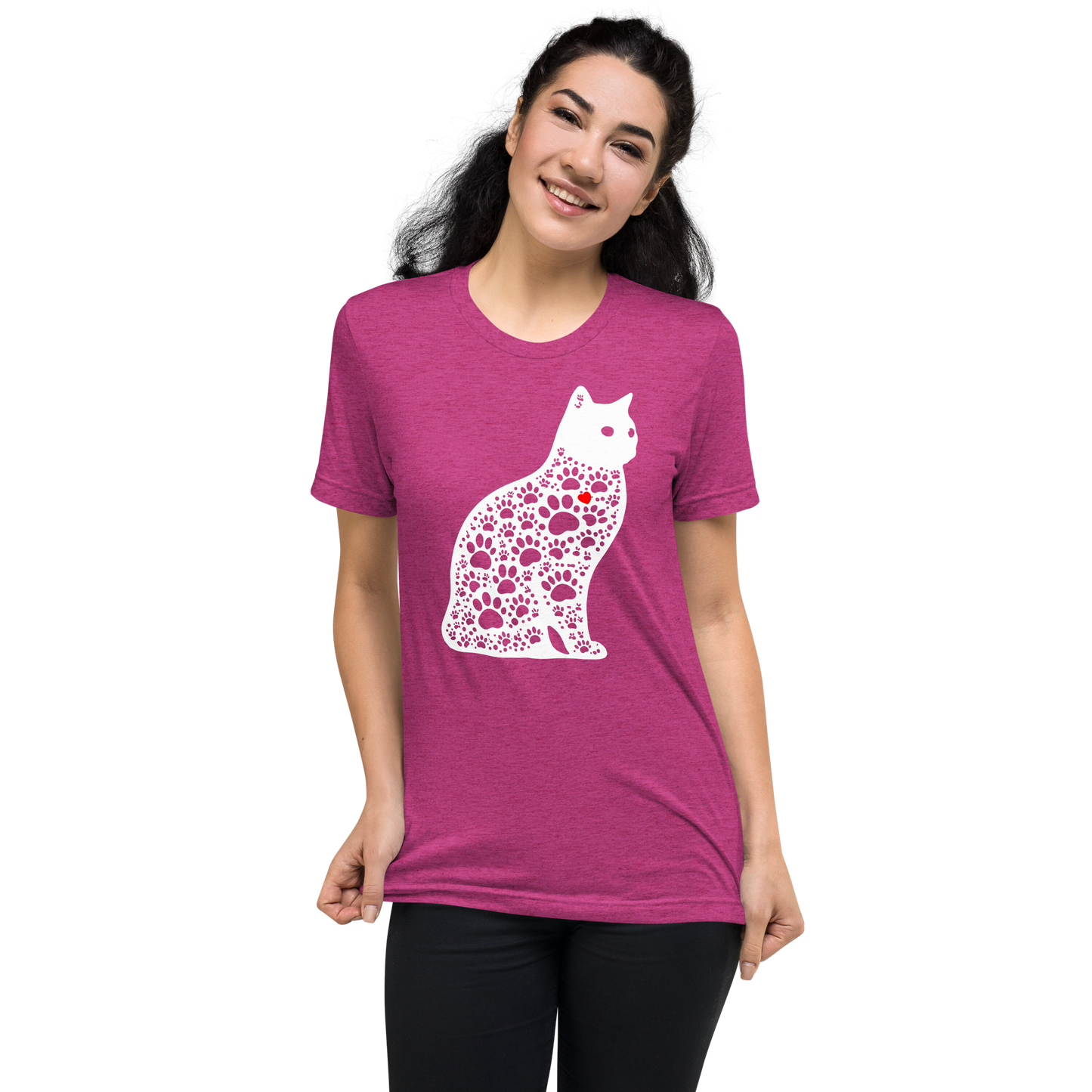 Paws in Harmony - Cat - Tri-Blend Tee