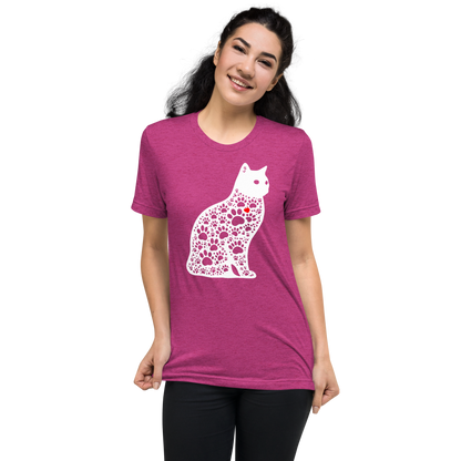 Paws in Harmony - Cat - Tri-Blend Tee