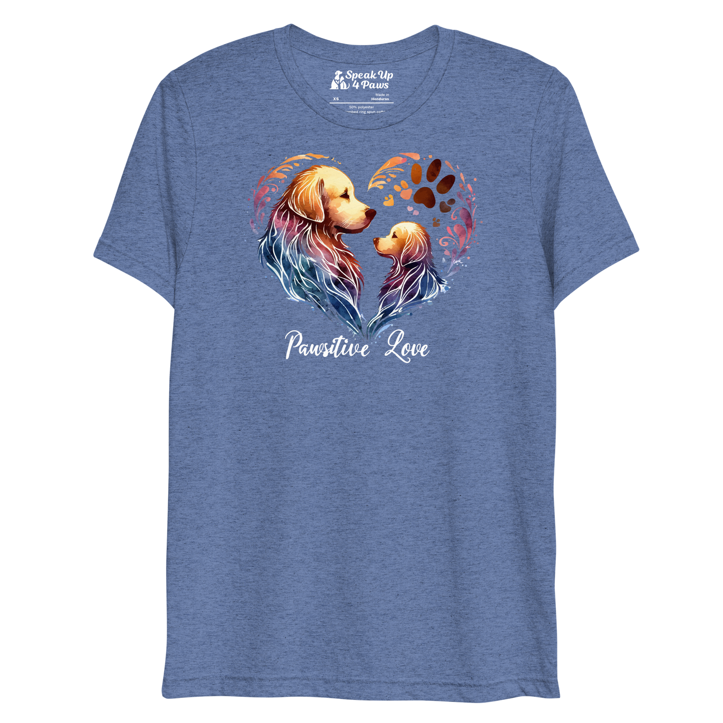 Golden Bond - Pawsitive Love - Tri-Blend Tee