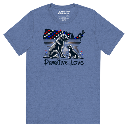 States of Devotion - Pawsitive Love - Tri-Blend Tee