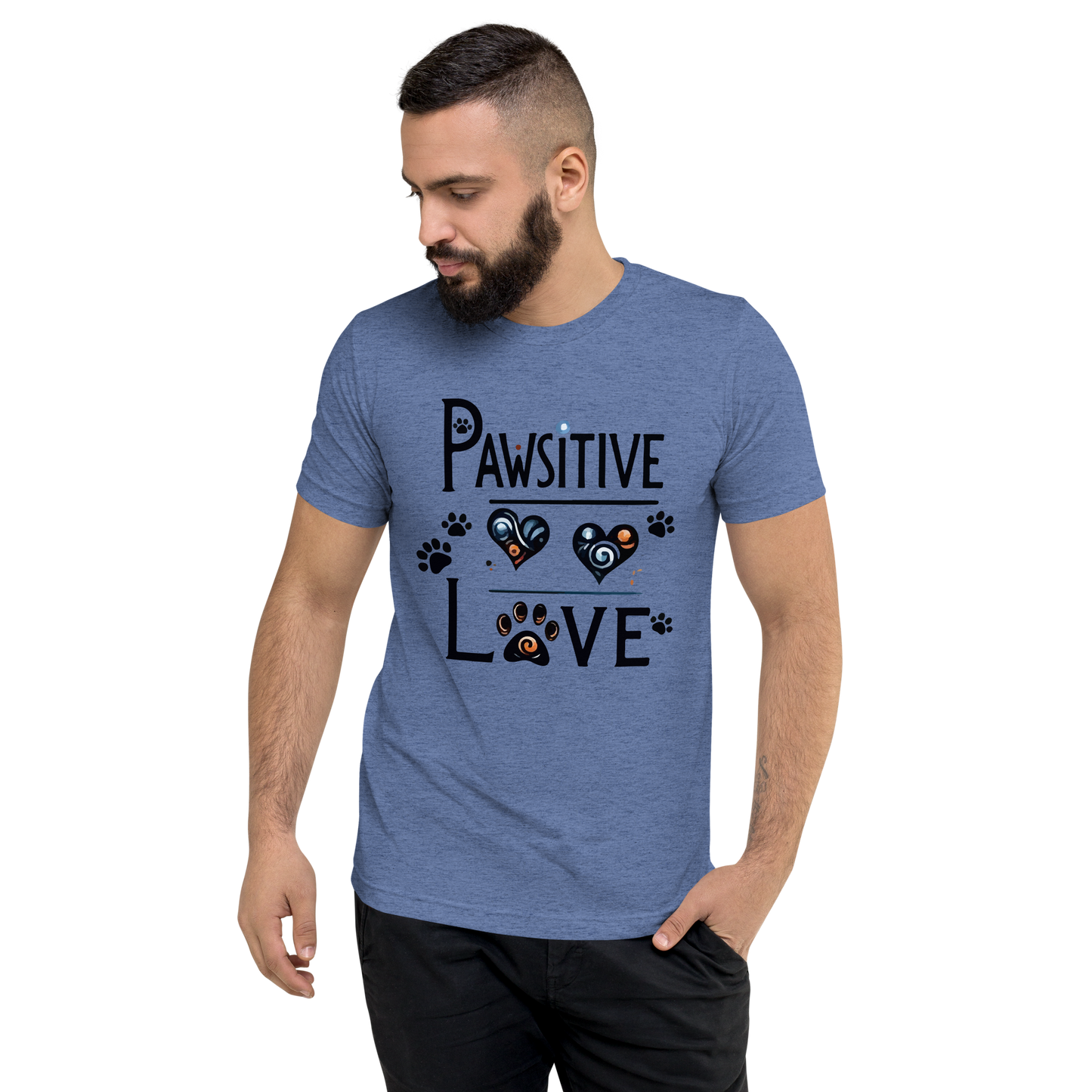 Pawsitive Love -Tri-Blend Tee