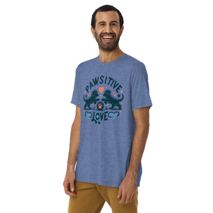 Sketchy Tails - Pawsitive Love - Tri-Blend Tee