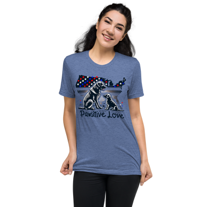 States of Devotion - Pawsitive Love - Tri-Blend Tee