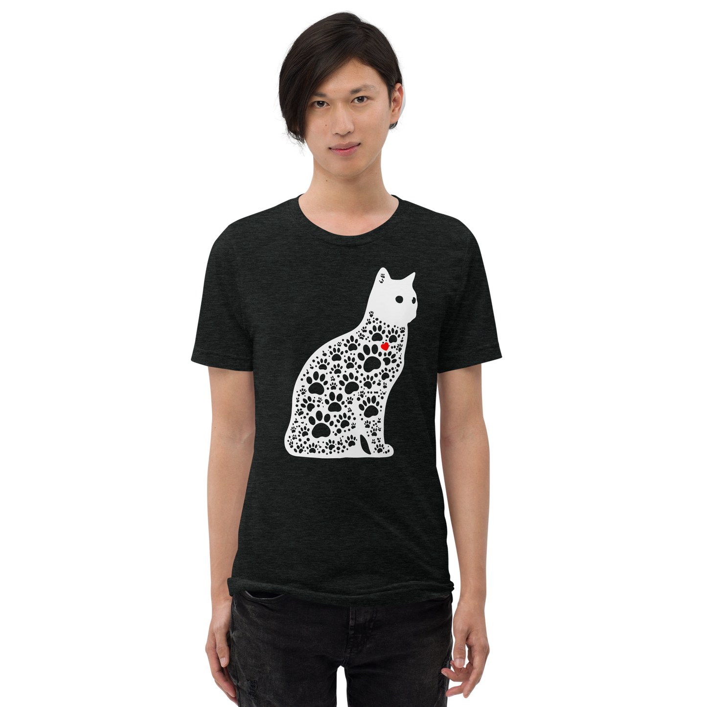 Paws in Harmony - Cat - Tri-Blend Tee