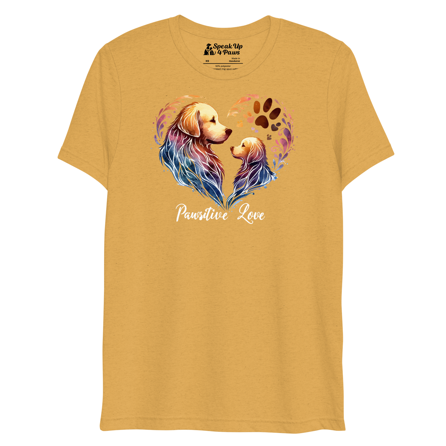 Golden Bond - Pawsitive Love - Tri-Blend Tee