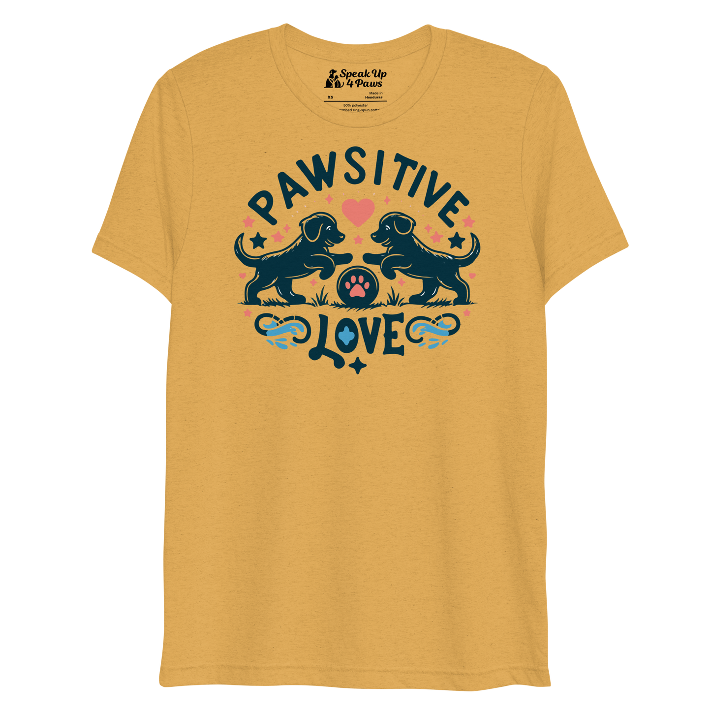 Sketchy Tails - Pawsitive Love - Tri-Blend Tee