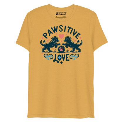 Sketchy Tails - Pawsitive Love - Tri-Blend Tee