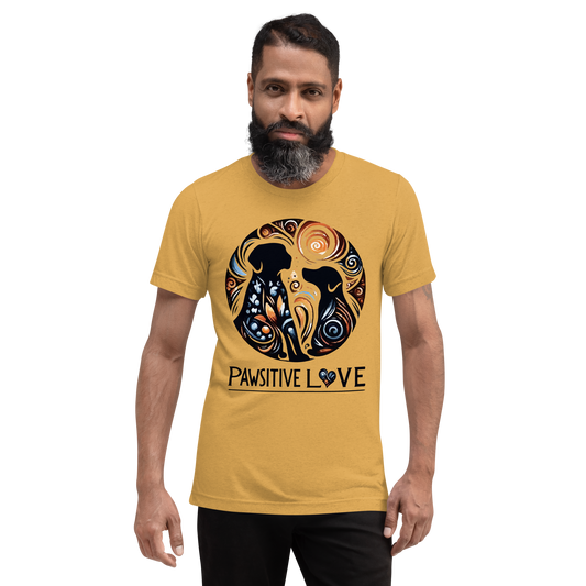 Canine Whirlpool -Pawsitive Love - Men's Tri-Blend Comfort Tee