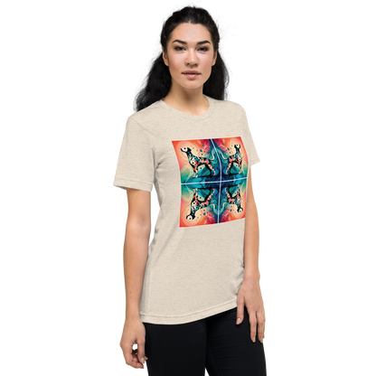 Vibrant Canine Mosaic -Tri-Blend Tee