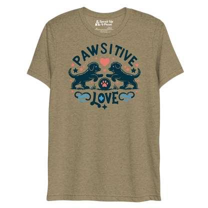 Sketchy Tails - Pawsitive Love - Tri-Blend Tee