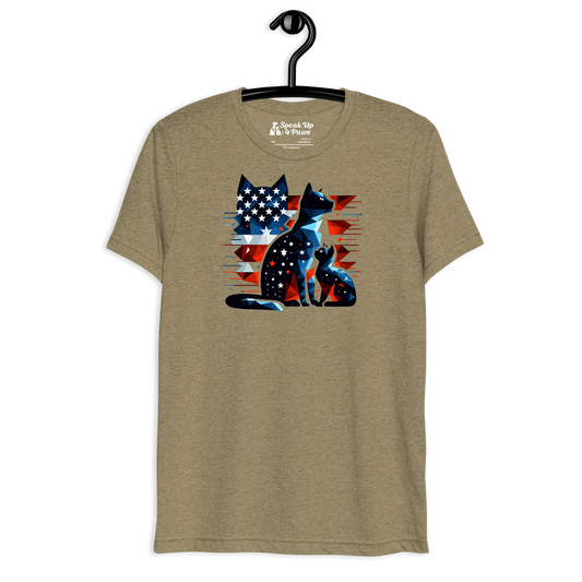 Stars and Stripes Companions -Tri-Blend Tee