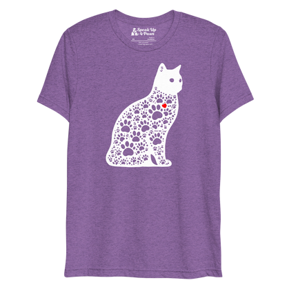 Paws in Harmony - Cat - Tri-Blend Tee