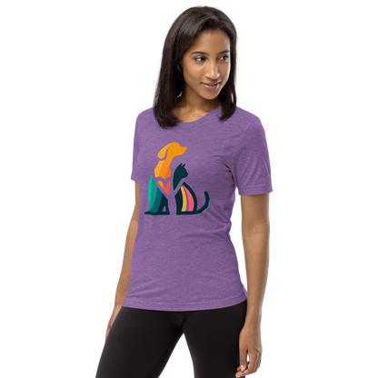 Unity Paws - Dog and Cat - Tri-Blend Tee