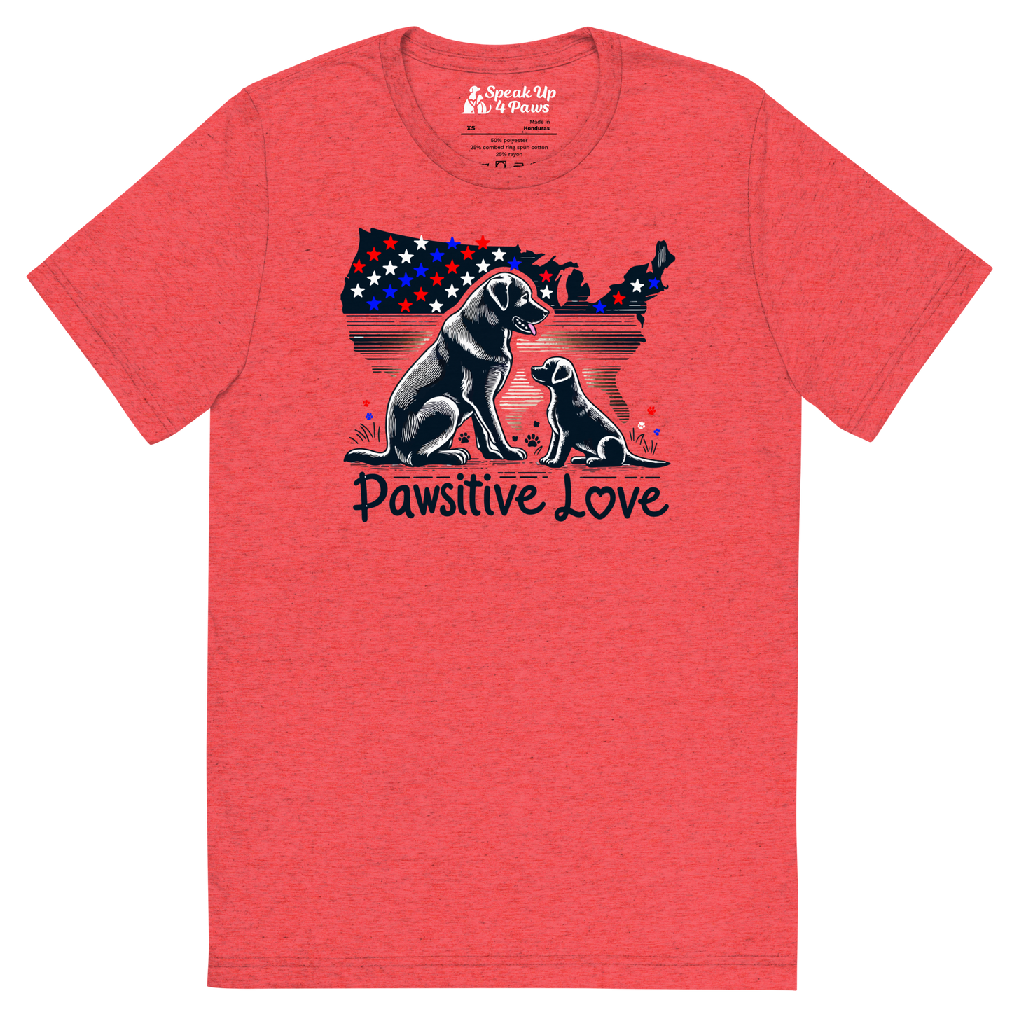 States of Devotion - Pawsitive Love - Tri-Blend Tee