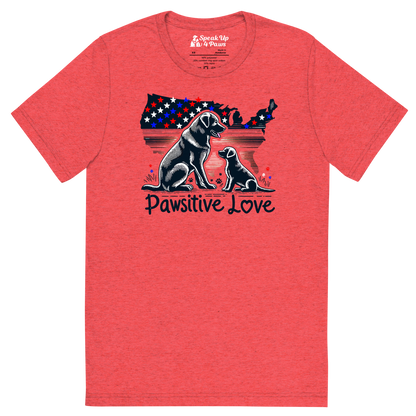 States of Devotion - Pawsitive Love - Tri-Blend Tee