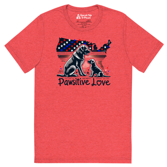 States of Devotion - Pawsitive Love - Tri-Blend Tee