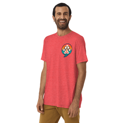 Paws for a Cause - Men's Tri - Blend Comfort Tee - Unisex Tri - Blend - Speak Up 4 Paws