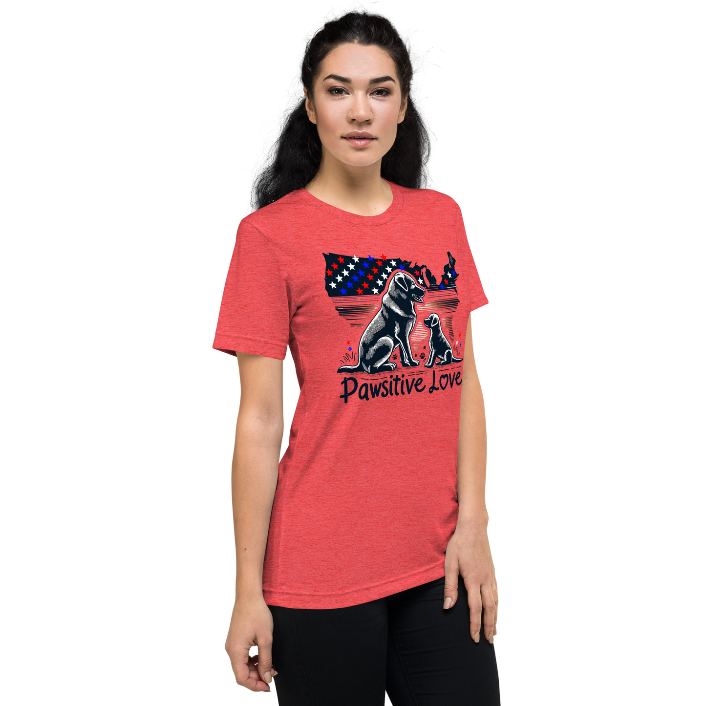 States of Devotion - Pawsitive Love - Tri-Blend Tee