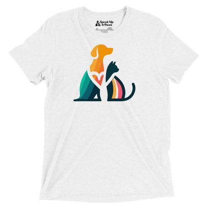 Unity Paws - Dog and Cat - Tri-Blend Tee