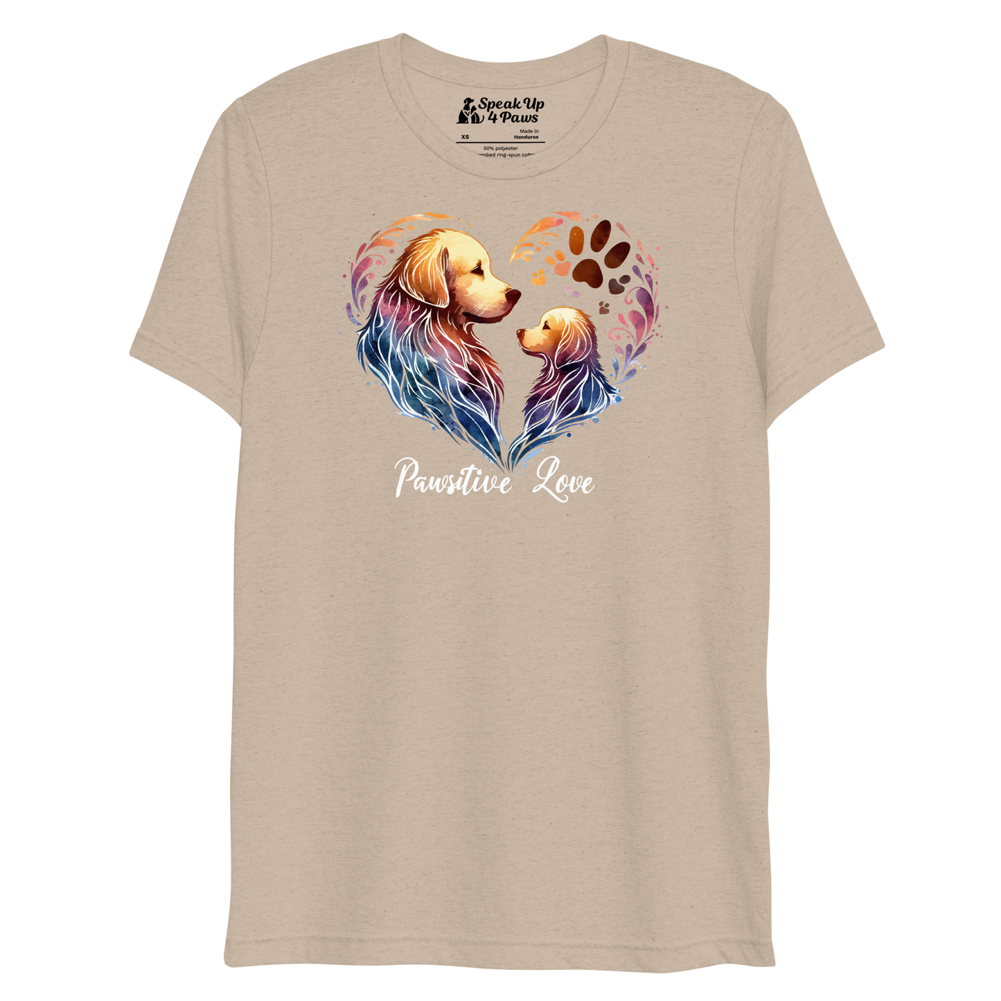 Golden Bond - Pawsitive Love - Tri-Blend Tee