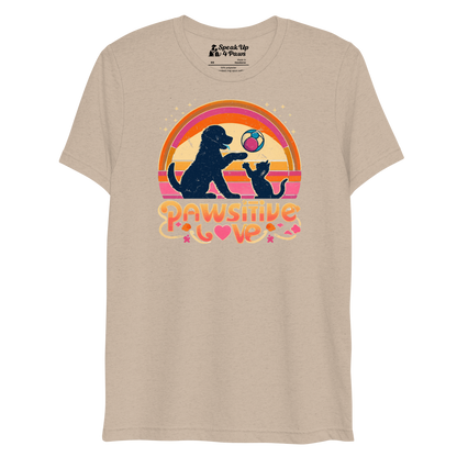 Rainbow Rendezvous - Pawsitive Love - Tri-Blend Tee