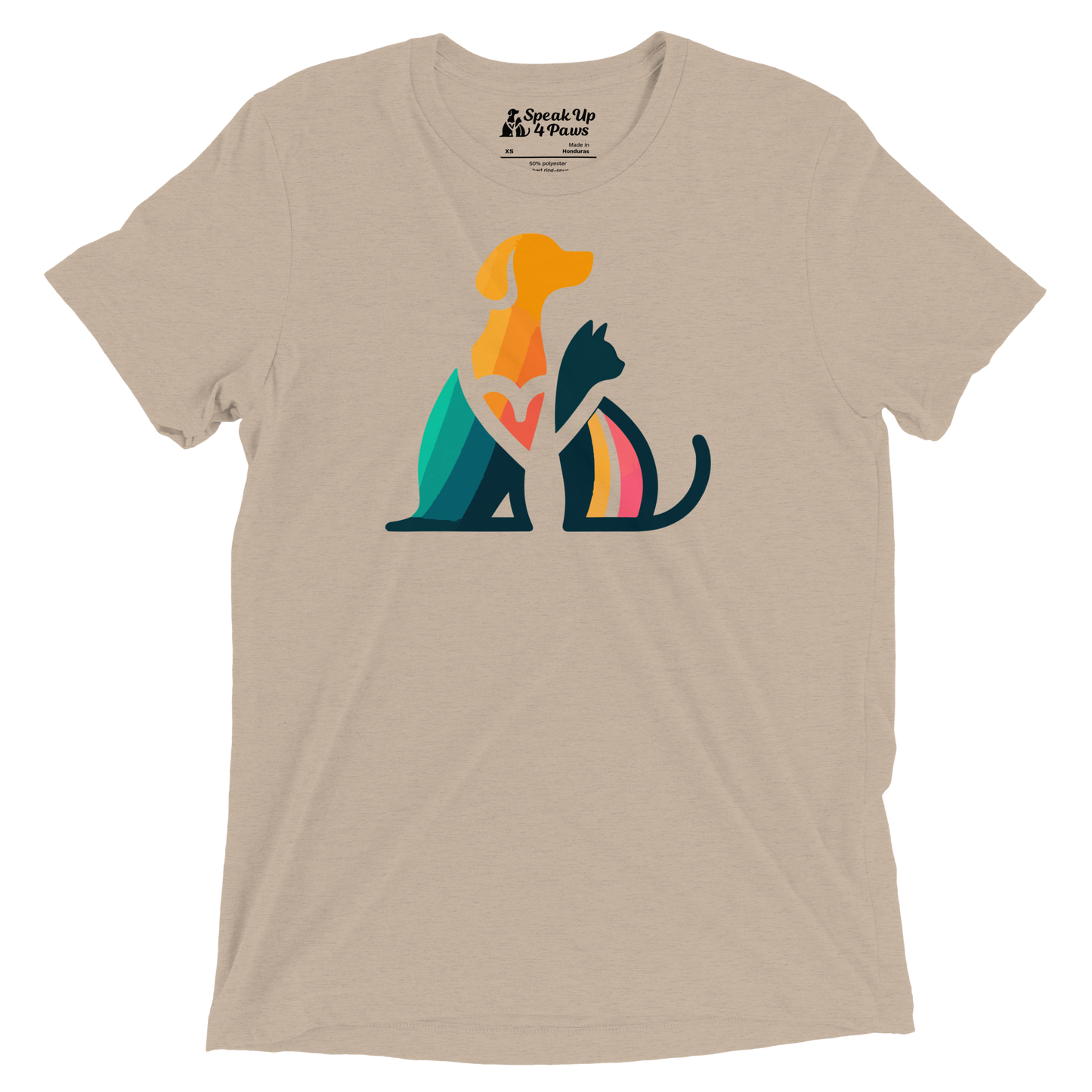 Unity Paws - Dog and Cat - Tri-Blend Tee