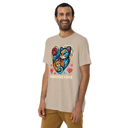 Feline Harmony - Pawsitive Love - Tri-Blend Tee