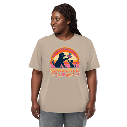 Rainbow Rendezvous - Pawsitive Love - Tri-Blend Tee