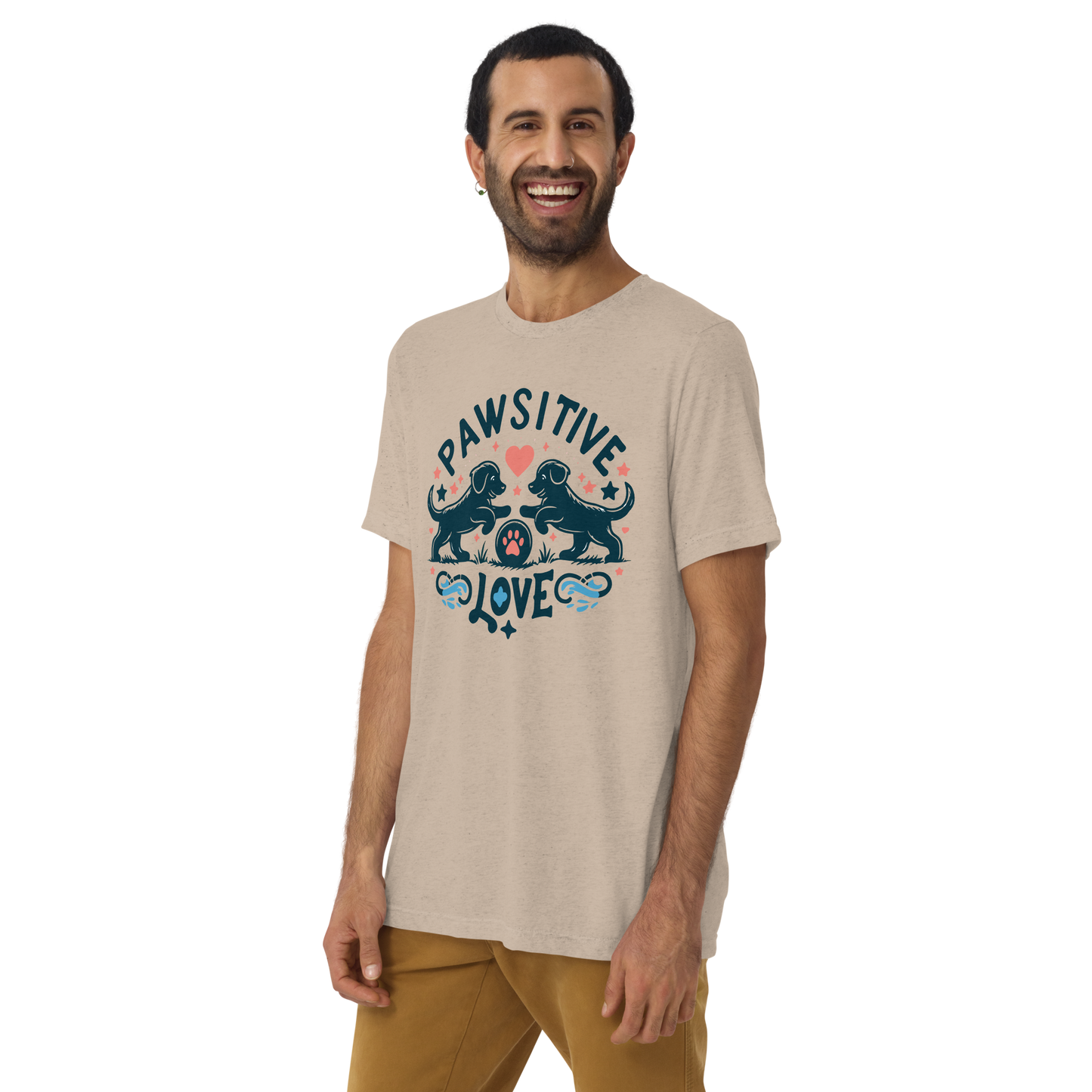 Sketchy Tails - Pawsitive Love - Tri-Blend Tee