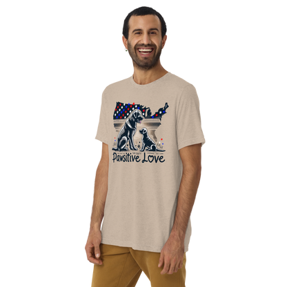 States of Devotion - Pawsitive Love - Tri-Blend Tee