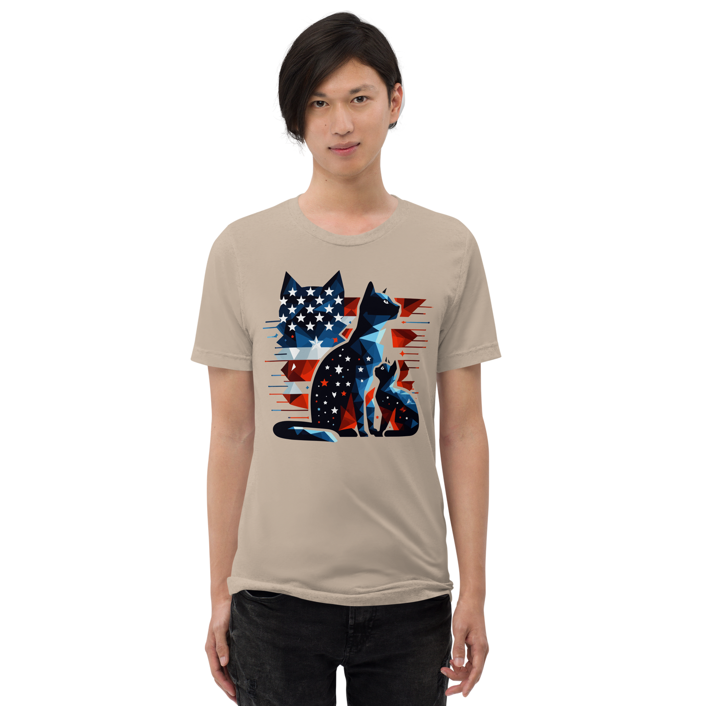 Stars and Stripes Companions - Men's Tri-Blend Comfort Tee