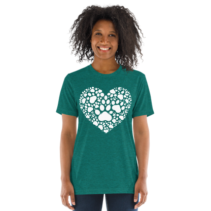 Paws of Compassion - Heart - Tri-Blend Tee