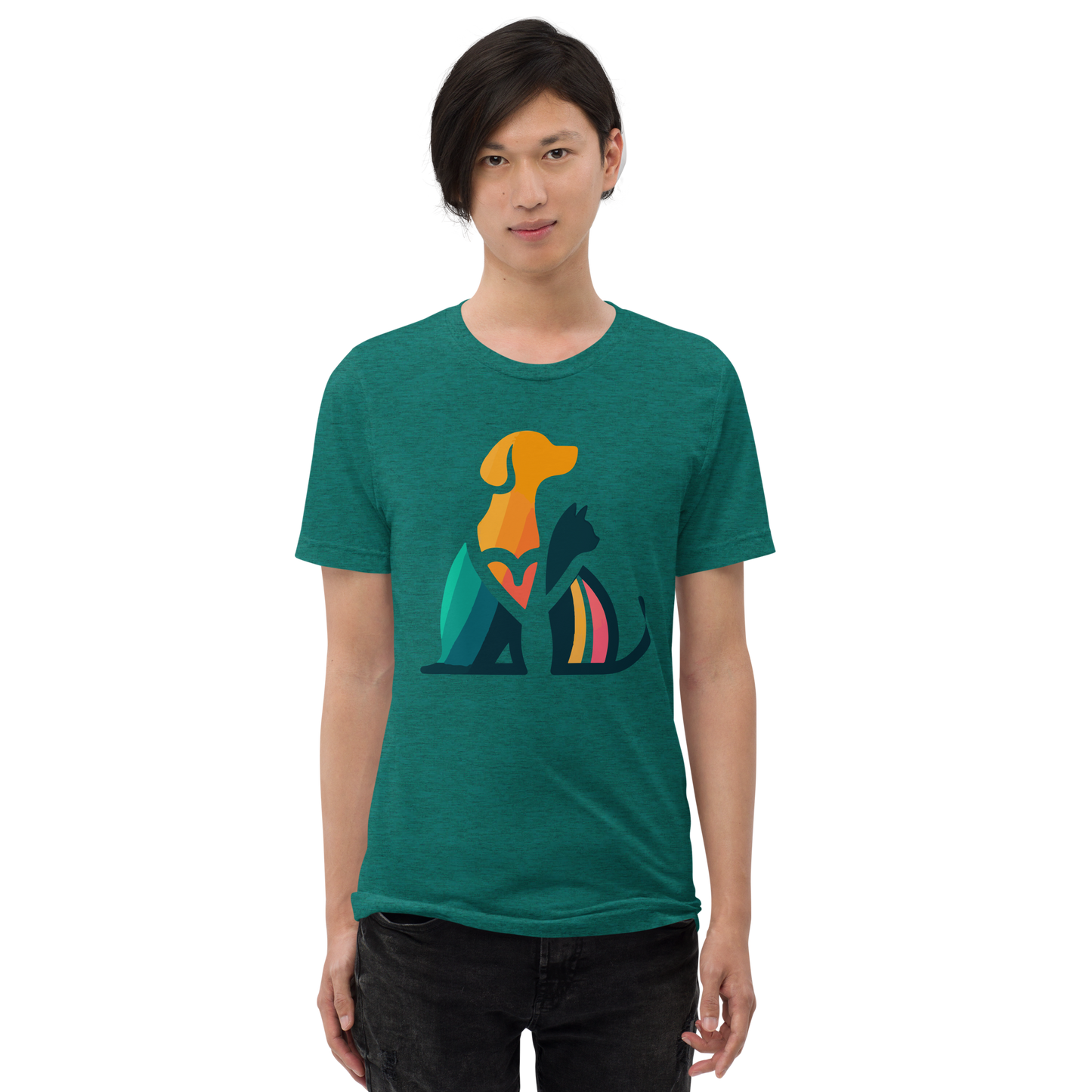 Unity Paws - Dog and Cat - Tri-Blend Tee