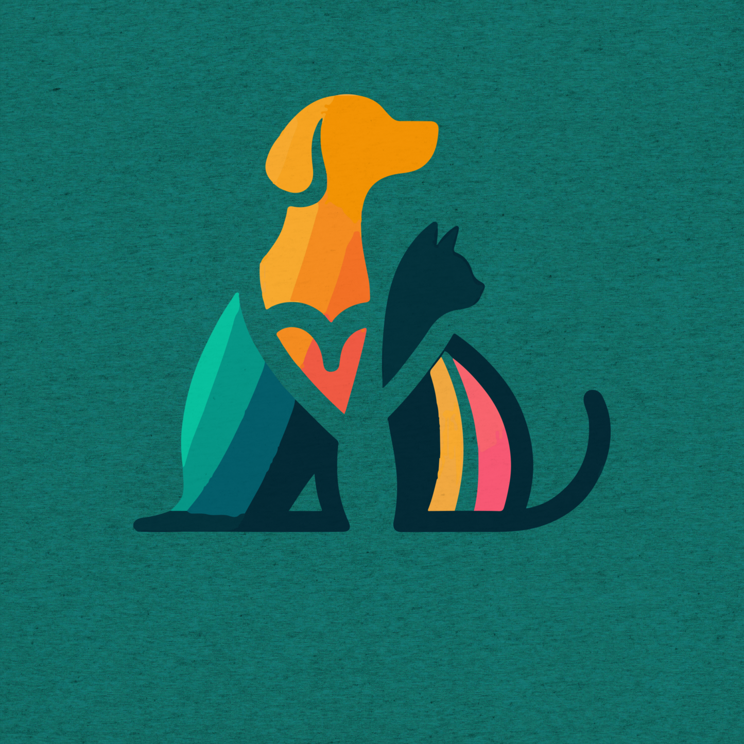 Unity Paws - Dog and Cat - Tri-Blend Tee