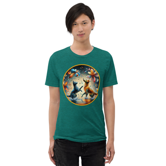 Chromatic Raindance - Petal Paws - Men's Tri-Blend Tee