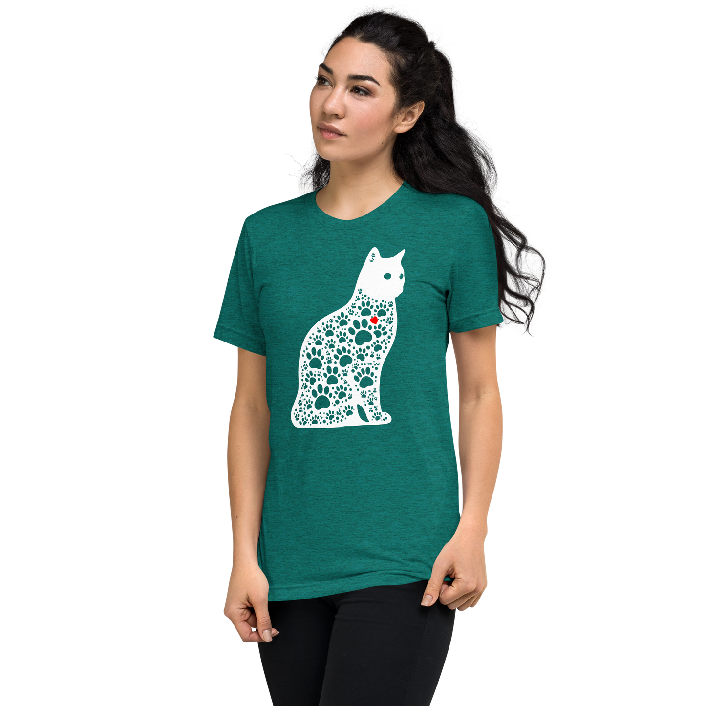 Paws in Harmony - Cat - Tri-Blend Tee