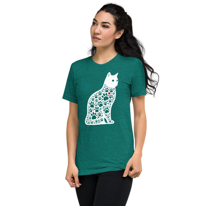 Paws in Harmony - Cat - Tri-Blend Tee