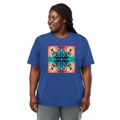 Vibrant Canine Mosaic -Tri-Blend Tee