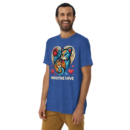 Feline Harmony - Pawsitive Love - Tri-Blend Tee