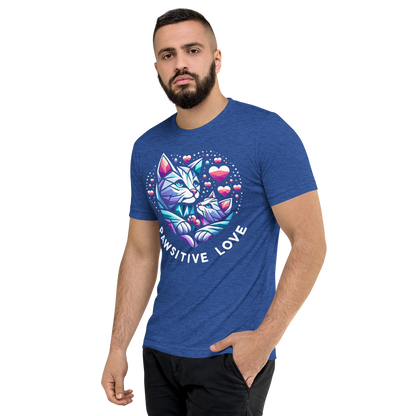 Geometric Whiskerheart - Pawsitive Love - Tri-Blend Tee